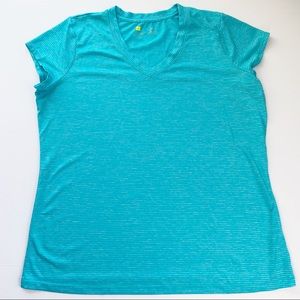Xersion v-neck short sleeve active top